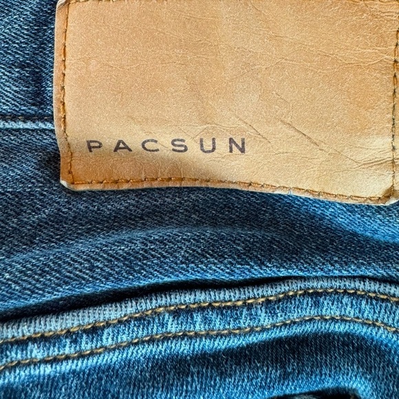 PacSun Stacked Skinny Jeans Denim Medium Wash Size 36x32 - Picture 6 of 6